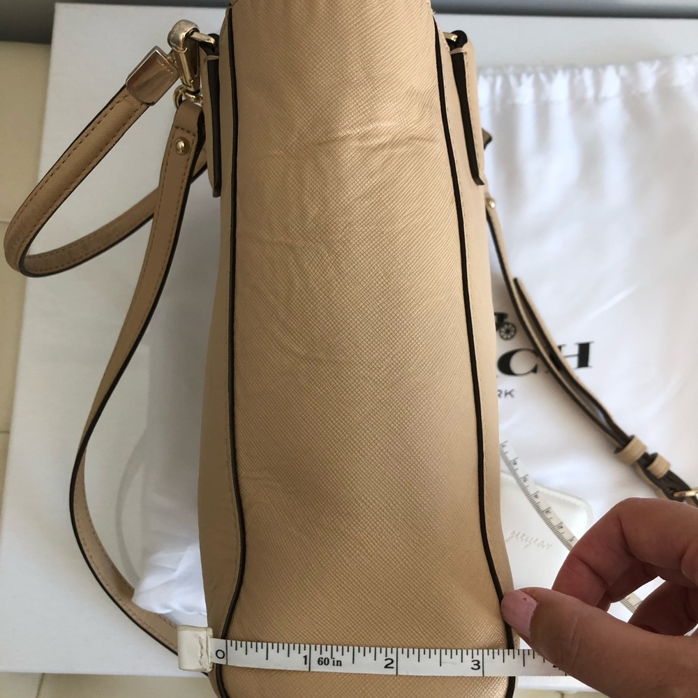 Coach saffiano mini tote crossbody bag - Picture 9 of 9